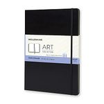 Moleskine Art Collection Watercolor Notebook, Drawing Book with Hard Cover and Elastic Closure, Paper Suitable for Watercolors and Watercolor Pencils, Black Color, Size Large 29.7 x 21 cm, 96 Pages