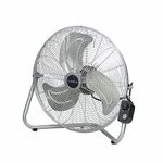 Lasko 2265QM 20-Inch Max Performance High Velocity Floor/Wall Mount Fan, Silver, Silver Hv 20