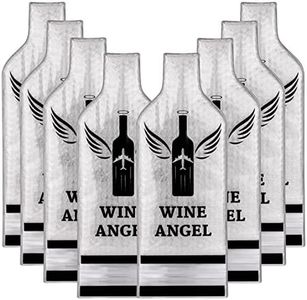 [UPGRADED PROTECTION] 8 Set (16 pcs) Reusable Wine Bags for Travel, Wine Travel Protector, Bottle Travel Sleeve Case For Airplane, Car, Cruise, TRIPLE Protection Luggage Leakproof Safety Impact Resist