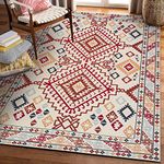 Green Decore Vernal Yonker Machine washable, Non Shedding, Non Slip Area Rug for Living Room, Bedroom, Dining Room, Hallway, Entryway and Kitchen - Red/Brown/Beige, 120 cm x 180 cm