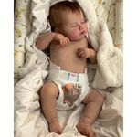 Lonian Sleeping 20 inch 50cm Full Body SiliconeVinyl Real Touch Baby Lifelike Reborn Dolls Realistic Newborn Baby Doll Boy Toy Xmas Gift (boy)