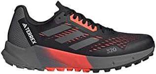 adidas Men's Terrex Agravic Flow 2.0 Trail Running, Black/Grey/White, 9