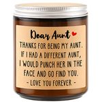 Aunt Gifts, Best Aunt Ever Gifts, Aunt Gifts from Niece/Nephew, Mothers Day Gifts for Aunt, Aunt Birthday Gift, Funny Thanksgiving Christmas Gifts for Aunt Aunty Auntie - Lavender Scented Candles