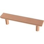 Franklin Brass P40844K-BCP-C Simple Chamfered Pulls, 3" (76 mm), Brushed Copper, 10 Count