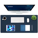 K KNODEL Large Desk Mat, Office Desk Pad, Computer Desk Mat, Laptop Mat for Desk, Desk Protecor Mat, Desktop Mat, Desk Writing Pad, Desk Blotter Pad, Desk Cover Mat (35.4"x17", Dark Blue)