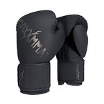 MaxxMMA Pro Style Boxing Gloves for Men and Women, Efficient Shock Absorption, Wrist Protection, Boxing, MMA, Muay Thai, Sparring (Black,10 OZ)