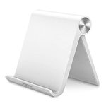 STRIFF UPH1W Multi Angle Mobile/tablet Stand. Phone Stand Holder for iPhone, Android, Samsung, OnePlus, Xiaomi. Portable,foldable cell phone stand.Perfect for Bed,office, home,gift and desktop (White)