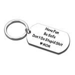 Don't do stupid sht keychain Christmas Stuffers for Teen Boys Girls Gift Stocking Stuffers for Kids Christmas Gift for Son from Mom Christmas Stocking Stuffers for Teen Boys Don't Do Stupid Keychain