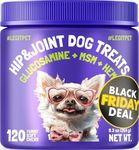 LEGITPET Hemp Hip & Joint Supplement for Dogs Soft Chews Made in USA Functional Glucosamine for Dogs Chondroitin MSM Turmeric Hemp Seed Oil Natural Pain Relief Mobility Advanced Joint 120 Treats