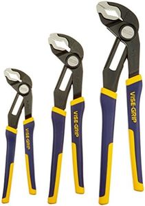 IRWIN Tools VISE-GRIP GrooveLock Pliers, V-Jaw, 3-Piece Set (2078710)