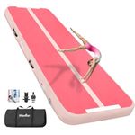 Wauffua Inflatable Gymnastics Tumbling Mat Air Tumble Track, 10/13/16.4/20 FT 4in Thickness for Gymnastic Training/Home/Cheerleading/Gym, Without Pump