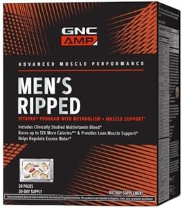 GNC AMP Men's Ripped Vitapak Program with Metabolism + Muscle Support - 30 Vitapaks (Packaging May Vary)