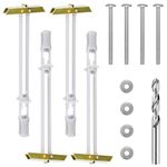 Steel Stud TV Mounting Kit, Metal Stud TV Mount Kit for Tilt & Low Profile TV, Drywall Anchors for TV Mounting Kit Includes 4 Wall Anchors (1/4”) & Bolts, Steel Drill Bit and TV Mounting Hardware