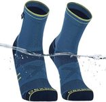 DexShell Waterproof Running Socks for Men & Women, Winter Trail Sports or Miserable Wet Conditions, Breathable Membrane PFOA-free Laminated Coolmax Inners by Patented Craft, Unisex MD, MLB Blue