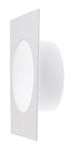 Steinberg14 White Ø 150mm / 6inch Round Plastic Adapter for Ventilation, Connector Flange, Wall Plate with Spigots