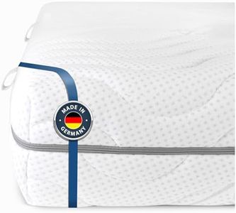 BMM Matelas Comfort 19 de Taille 160x200 cm, degré de fermeté H4 Extra Ferme/Matelas en Mousse Froide certifié Öko-Tex/Matelas Ergonomique à 7 Zones, Hauteur 19 cm/Matelas fabriqué en Allemagne