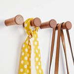 Wooden Coat Hooks Wall Mounted, Entryway Hat Rack, Decorative Hooks Single Organizer Wall Hanger Hat Hook Towel Rack, Heavy Duty Hooks