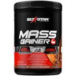 Mass Gainer Protein Powder, Six Star Mass Gainer, Muscle Builder Whey Protein Powder and Creatine Monohydrate, Max Protein Weight Gainer for Men and Women, Creatine Supplements, Chocolate, 4.36 lbs