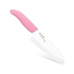 Kyocera Revolution Series Special Edition Pink Handle Susan G. Komen 5.5-Inch Santoku Knife