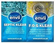 Envii Annual Septic Tank Treatment - Septic Tank Cleaner & Fats, Oils & Grease Remover Tablets