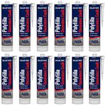 12 x Polycell Trade Decorators Caulk White Cartridge - 380ml