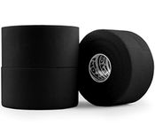 Hampton Adams Black Athletic Tape - 45ft Per Roll - No Sticky Residue & Easy to Tear - for Sports Athletes & Crossfit Trainers as First Aid Injury Wrap: Fingers Ankles Wrist - 1.5 Inch x 15 Yards per Roll (3 Pack)