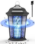 Evolpor Fly Zapper, 20W Bug Zapper with 365nm UV Light, 360° Bug Zapper Lamp, 4000V Powerful Insect Killer, Silent Fly Killer with Cleaning Brush for Bedroom Home Backyard Garden, Indoor& outdoor