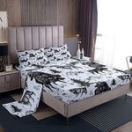 Bear Bed Sheets for Rustic Cabin,Gr