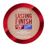 Rimmel Lasting Finish 25 HR Compact Foundation 006 Rose Vanilla, Matte Buildable Coverage, Powder-to-Cream, Anti-Pollution Shields, SPF 20, Hyaluronic Acid, Waterproof, Hides Imperfections