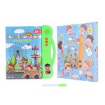 Sound Book, Interactive Learning Book Children English French Sound Book Educational Toy Birthday Gift(Green) Early Education Educational Toys