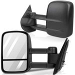 GDSMOTU Towing Mirrors Fit 2007-2013 for GMC Sierra Denali 1500 Yukon/Yukon XL 1500 for Chevy Avalanche 1500 Suburban 1500/2500 Tahoe, Pair Manual Adjusted Tow Mirrors with No Heated Manual Folding