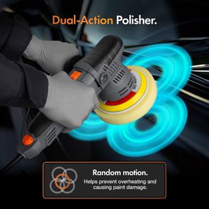 VonHaus Dual Action Car Polisher Kit – 650W, 6 Speeds, 4 Pads, Case