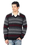 aarbee Men's Blended V-Neck Sweater (HW70113_XXL_Black_XX-Large)