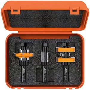 CMT CMT 800.625.11 Adjustable Tongue & Groove bit Set for Mission Style Cabinet Doors, 1/2-Inch