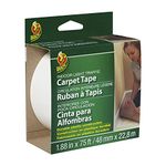 Duck Brand Light Traffic Carpet Tape, 1.88-Inch x 75 Feet, Single Roll, White (394621)