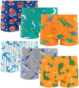 JAHSIYI Boys Underwear 5T Toddler Kids Cotton 4t-5t Boxers Size 5 Yr Old Toddlers Clothes Comfy Dinosaur Undies Boxer Para Niños Ropa Interior Calzoncillos