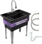 Standing Utility Sink with Steel Le