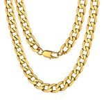 Punk Hip-hop Cuban Link Gold Chain Rapper Men and Women Necklaces