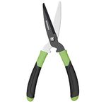 GARDENWORK Lightweight Hedge Shears,SK5 Alloy Material Blades Hedge Clippers,40cm Handle Hedge Shears for Gardening HedgesTrimming, Shrubs and Bushes,Soft Rubber Non-Slip Handles,Green