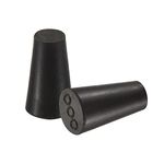 sourcing map Rubber Tapered Plug 8.2mm to 12.7mm Solid Test Tubes Bungs Stopper Black for Lab Home 10 Pieces