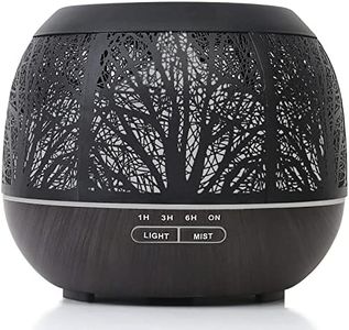 Essential Oil Diffuser Humidifier for Home: 400ml Ultrasonic Aroma Air Diffusers for Large Room - Aromatherapy Cool Mist Vaporizer with Timer & LED Light for Bedroom