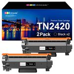 GPC Image TN2420 TN-2420 Compatible Toner Cartridges for Brother TN2410 TN-2410 for DCP-L2510D L2530DW L2550DN HL-L2310D L2350DW L2357DW L2370DN L2375DW MFC-L2710DN L2710DW L2730DW L2750D(2 Black)