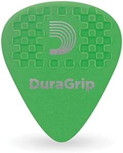 D'Addario DuraGrip Guitar Picks - Guitar Accessories - Grip Stamped - Guitar Picks with Grip for Acoustic Guitar, Electric Guitar, Bass Guitar - 10-pack, 0.85mm-Medium