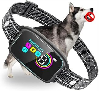 HEYInova Dog Bark Collar,No Shock Smart Collar for Dog Training,Rechargeable No Bark Collar,with 8 Adjustable Sensitivity & Beep Vibration Modes,for Large Dog, Medium Dog, Small Dog