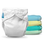 Charlie Banana Reusable Cloth Diapers | Adjustable Washable Cloth Diapers with Absorbent Inserts | Fits from 3M to 3T | Reusable Diapers for Babies and Toddlers | Pastel, 5 Pack