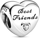 Polished Best Friends Heart Charm 9