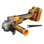 INGCO 20V Brushless Angle Grinder, Cordless Cut-Off Tool with Handle 115mm, M14, 9000RPM (Body Only)