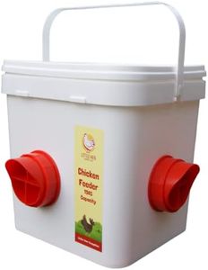 Little Hen Supplies Chicken Feeder, 15KG No Waste Poultry Feeder, 4 Feeder Ports