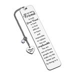 Bookmark Friendship Gifts for Women Friends Sentimental Best Friend Graduation Valentines Galentines Birthday Gifts Female Friend Gift Ideas Christmas Stocking Stuffers Book Markers for Book Lover