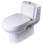 EAGO TB222 Dual Ultra Low Flush Eco-Friendly Toilet, White